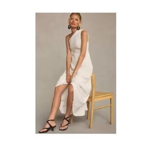 NWT Farm Rio One Shoulder Smocked A-Line Dress Size S Wedding